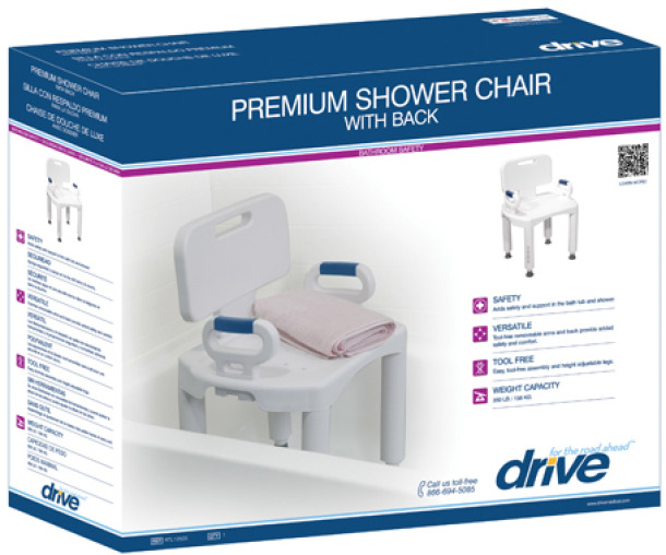 Shower Seat (w/ Removable Back and Arms) - Image 2